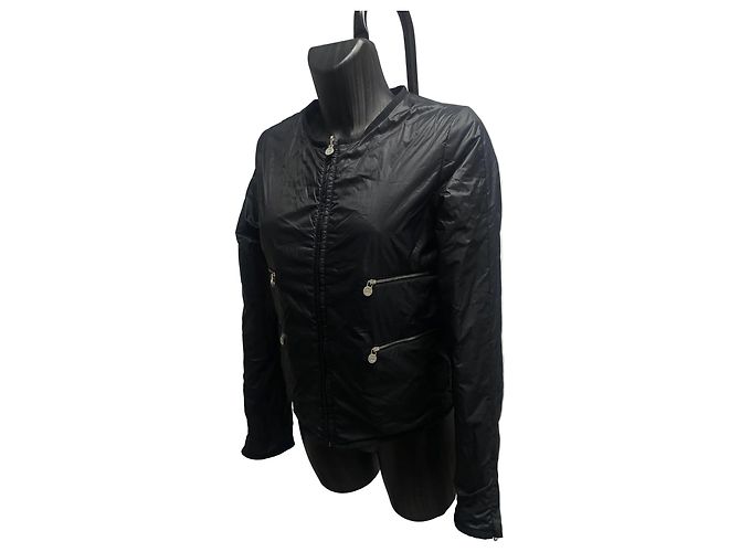 Chanel Reversible Leichte Jacke – Tweed-Print & Solid Black - Ansicht 4