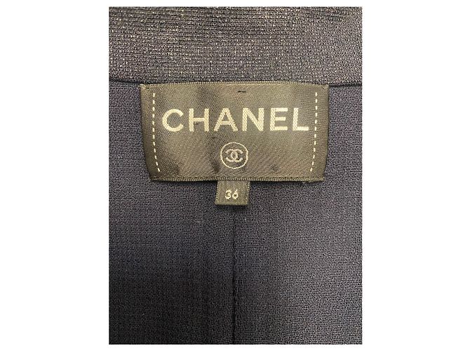 Vestido Blazer Chanel Vintage Azul Marino de Doble Botonadura – Talla 36 - vista 4