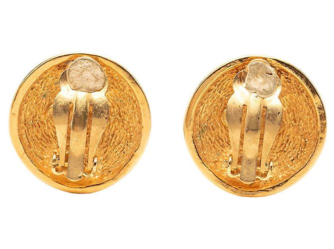 Orecchini a clip Chanel Coco Mark Matelassé placcati oro Golden - Ansicht 2