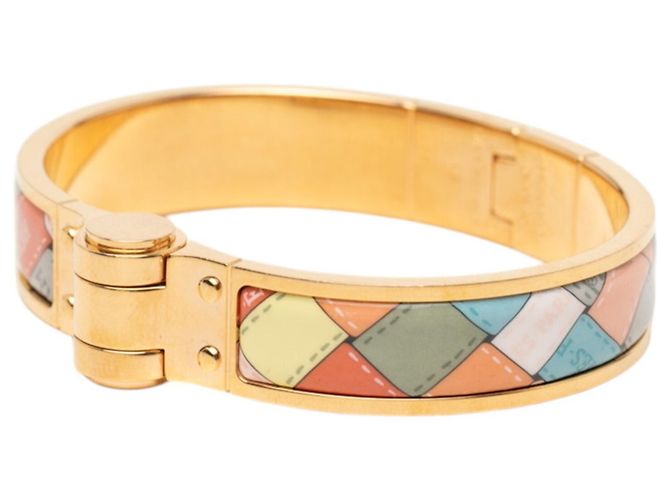 Pulsera rígida Hermès Charnière PM Bold Multicolor Dorado - vista 2