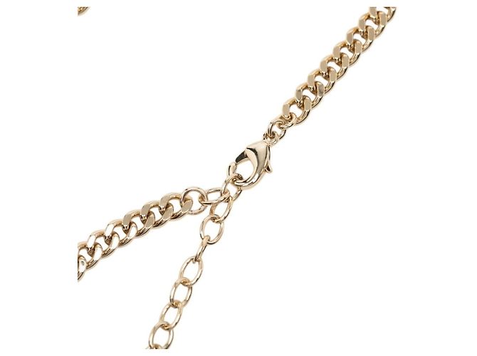 Collana a catena Rogue con logo vintage Chanel D'oro - vista 4
