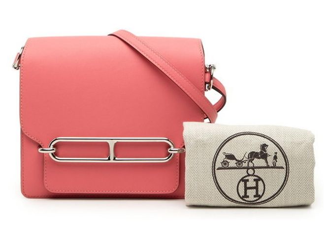 Hermès Borsa a tracolla Hermes Roulis Louli Rosa - vista 7