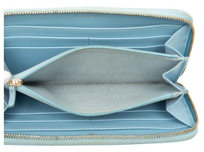 Portafoglio con zip Chanel 19 Matelassé Coco Mark Blu - vista 5