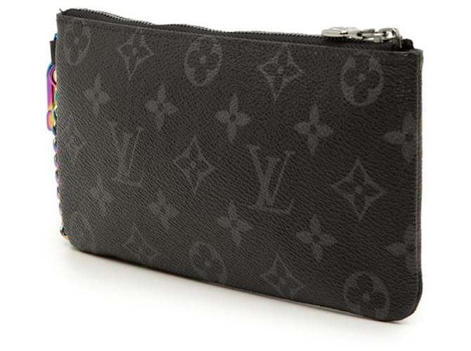 Pochette Louis Vuitton x Fragment Monogram Eclipse Flash Nero - vista 2