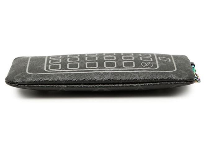 Pochette Louis Vuitton x Fragment Monogram Eclipse Flash Nero - vista 3