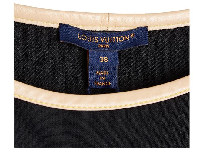 Louis Vuitton Top sem mangas Neverfull em lã e couro Preto - vista 5