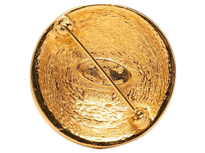 Spilla Chanel Coco Mark Matelassé D'oro - vista 2