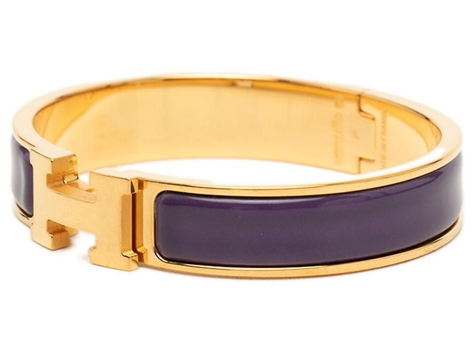 Hermès Hermes Click H PM Armband Golden Lila - Ansicht 2