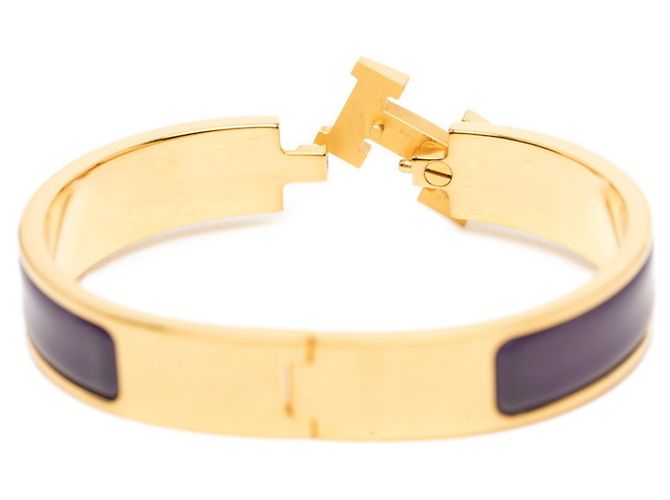 Hermès Hermes Click H PM Armband Golden Lila - Ansicht 4