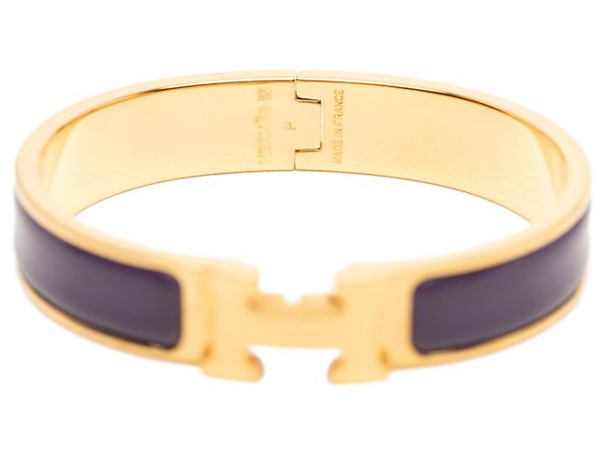 Hermès Hermes Click H PM Armband Golden Lila - Ansicht 5