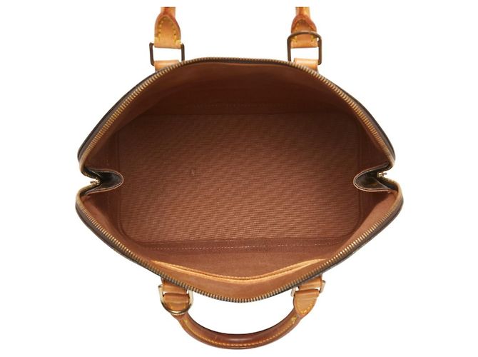 Borsa Louis Vuitton Monogram Alma PM Marrone - vista 10
