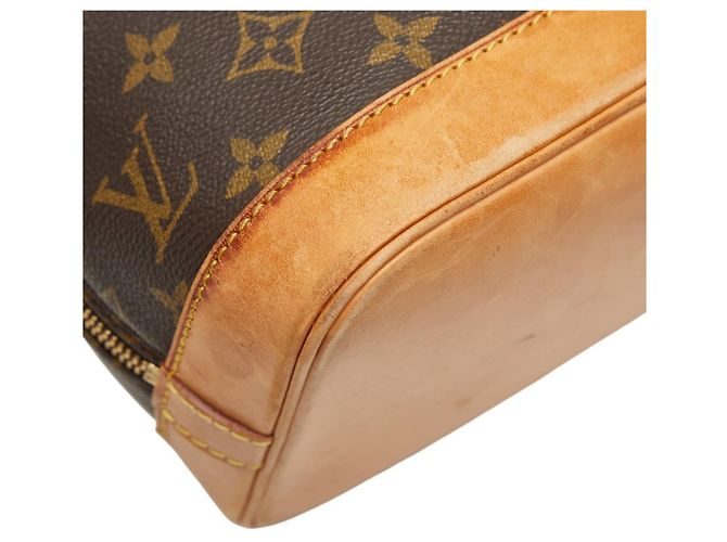 Borsa Louis Vuitton Monogram Alma PM Marrone - vista 7