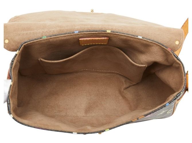Borsa a tracolla Louis Vuitton Monogram Multicolor Sologne Marrone Nero - vista 16