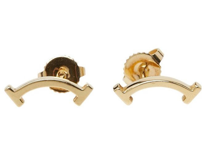 Pendientes de botón T Smile de Tiffany & Co. Dorado - vista 2