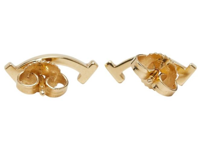 Pendientes de botón T Smile de Tiffany & Co. Dorado - vista 3