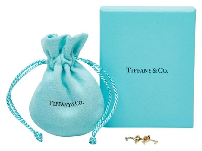 Pendientes de botón T Smile de Tiffany & Co. Dorado - vista 7