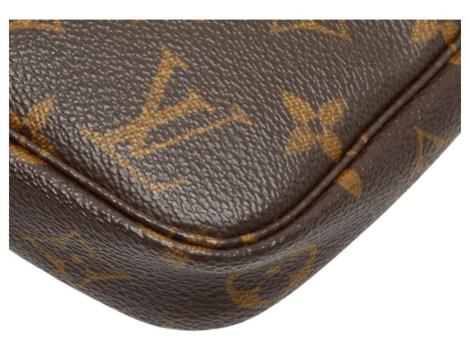 Borsa Louis Vuitton Monogram Pochette Accessoires Marrone - vista 6