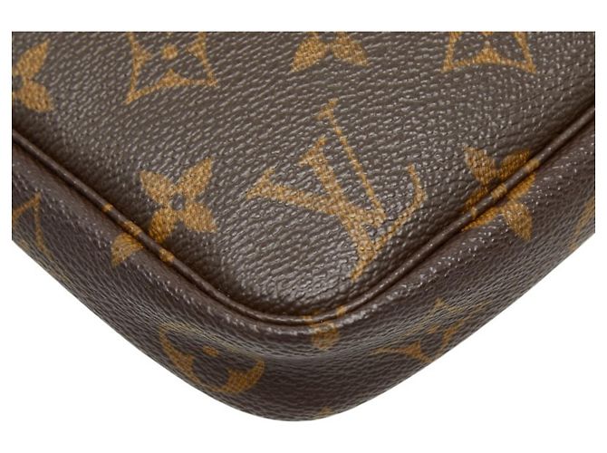 Borsa Louis Vuitton Monogram Pochette Accessoires Marrone - vista 7
