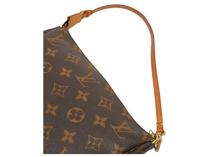 Borsa Louis Vuitton Monogram Pochette Accessoires Marrone - vista 8