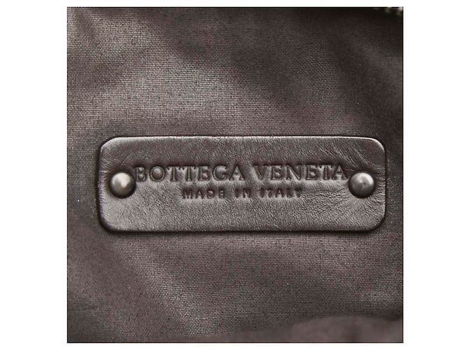 Borsa a tracolla in pelle marrone Intrecciato Bottega Veneta - vista 10