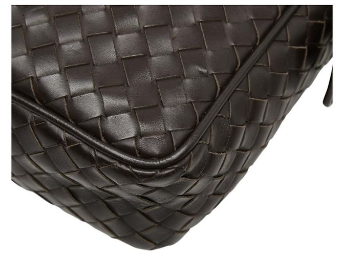Borsa a tracolla in pelle marrone Intrecciato Bottega Veneta - vista 5