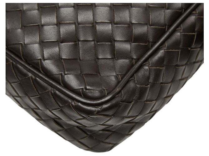 Borsa a tracolla in pelle marrone Intrecciato Bottega Veneta - vista 7