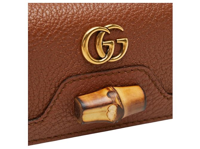 Estuche de 6 llaves Gucci Bamboo GG Marmont Castaño - vista 6