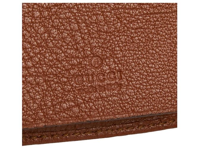 Estuche de 6 llaves Gucci Bamboo GG Marmont Castaño - vista 9