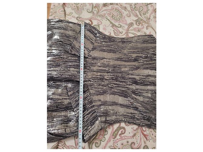 Abito Scultoreo Metallizzato Argento e Nero Alexander McQueen Silver hardware - vista 14