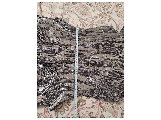 Abito Scultoreo Metallizzato Argento e Nero Alexander McQueen Silver hardware - vista 15