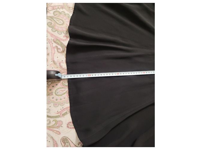 Thierry Mugler Schwarzes Maxikleid mit Metall-Details - Ansicht 5