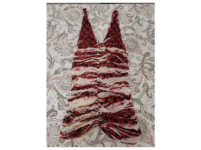 Jean Paul Gaultier Soleil top sin mangas Negro Blanco Roja - vista 3