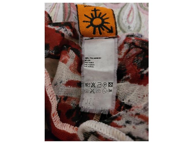 Jean Paul Gaultier Soleil top sin mangas Negro Blanco Roja - vista 5