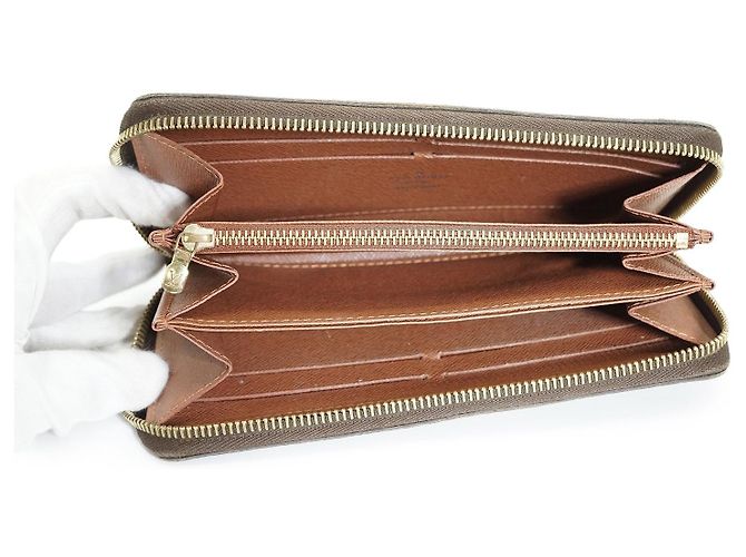 Louis Vuitton Zippy Continental Long Wallet aus Monogram Canvas Braun - Ansicht 3