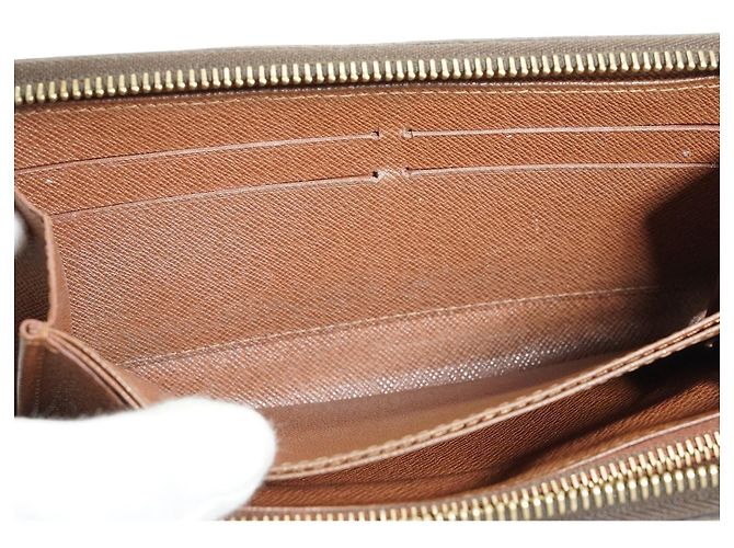 Louis Vuitton Zippy Continental Long Wallet aus Monogram Canvas Braun - Ansicht 8