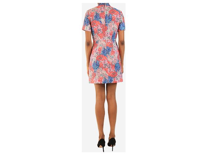 Autre Marque Minikleid mit Blumenmuster in Mehrfarben - Größe UK 6 - Ansicht 2