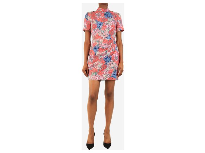 Autre Marque Minikleid mit Blumenmuster in Mehrfarben - Größe UK 6 - Ansicht 3
