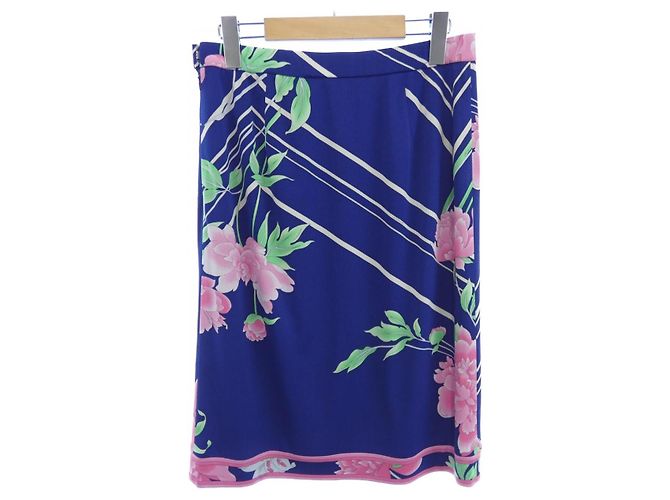 Falda LEONARD FASHION Rosa Azul marino - vista 2