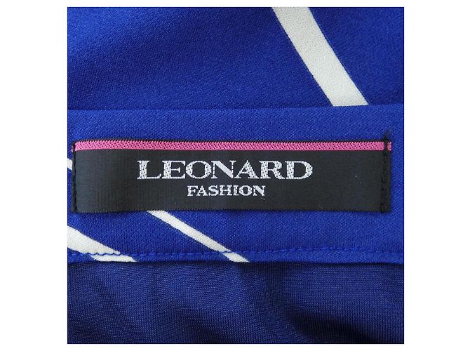 Falda LEONARD FASHION Rosa Azul marino - vista 4