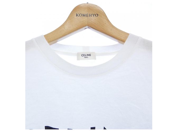 Céline Camiseta corta CELINE Print CELINE Negro Blanco - vista 5