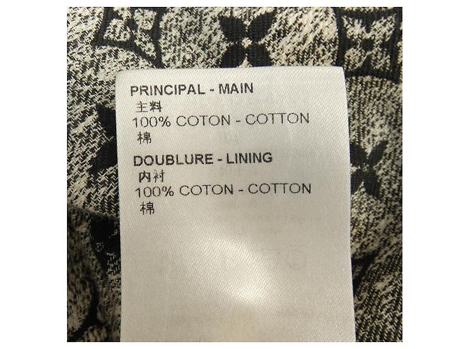 Louis Vuitton Monogram Denim Kleid Schwarz Weiß - Ansicht 3