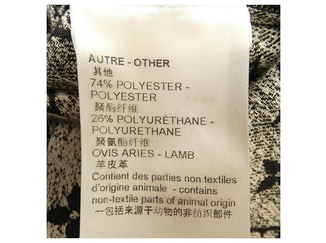 Louis Vuitton Monogram Denim Kleid Schwarz Weiß - Ansicht 4