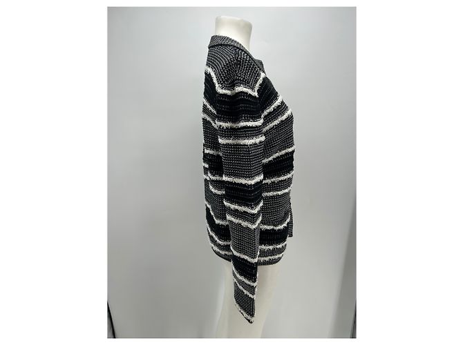 Maison Ullens Cardigan mit bestickten Mustern Schwarz - Ansicht 4