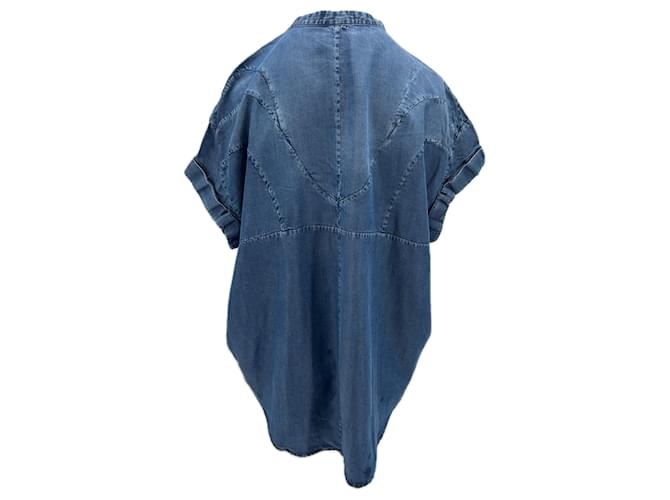 Acne Camisa sin mangas efecto denim Azul - vista 2