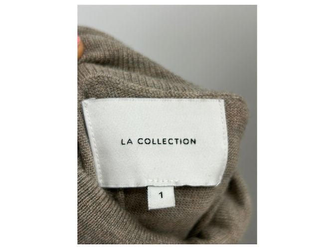 Autre Marque Ärmelloses Rollkragenkleid Beige - Ansicht 5