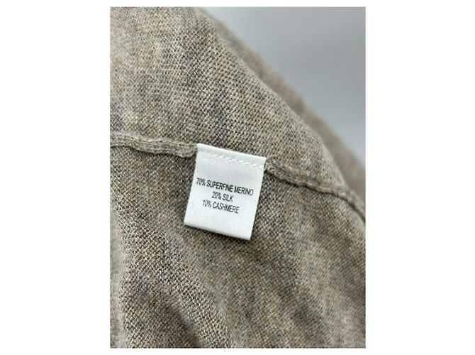 Autre Marque Ärmelloses Rollkragenkleid Beige - Ansicht 6