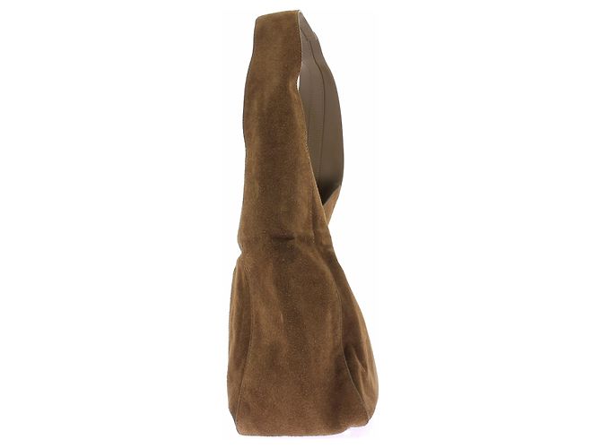 Jigsaw Borsa in scamosciato khaki Cachi - vista 5