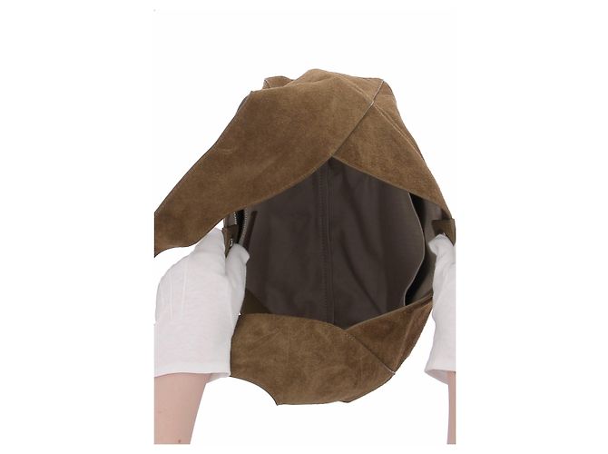 Jigsaw Borsa in scamosciato khaki Cachi - vista 7