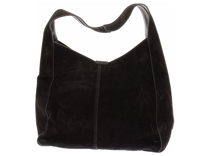 Jigsaw Borsa in scamosciato marrone scuro - vista 2