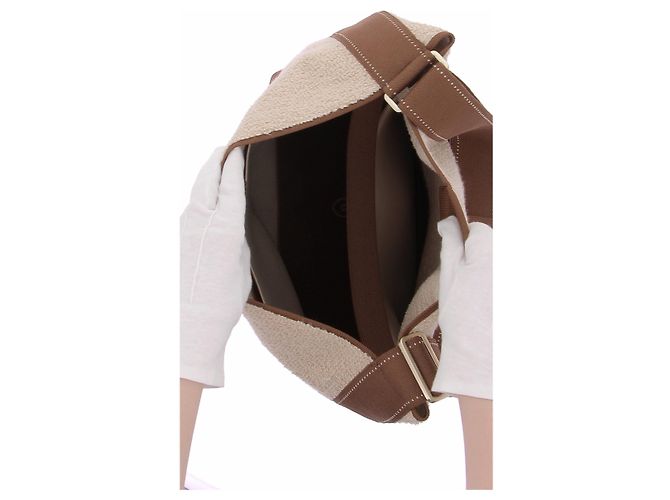 Autre Marque Borsa a mano in spugna beige - vista 7